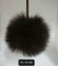 Fur Pompoms Small by Schildkraut color brown