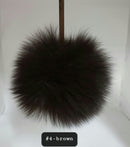 Fur Pompoms Small by Schildkraut color brown
