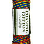 rainbow colored skein of yarn 