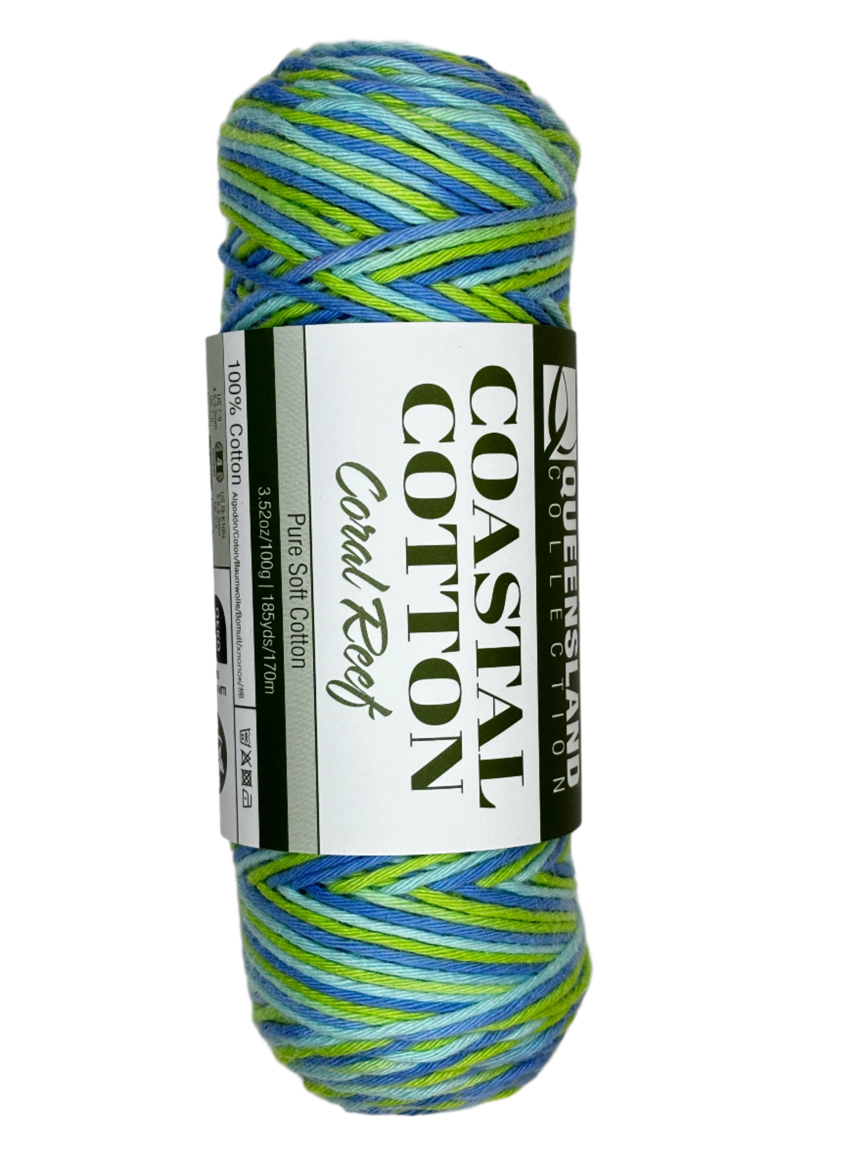 Green blue skein of yarn