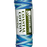 Blue white skein of yarn 