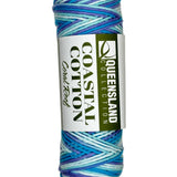 Blue white skein of yarn 