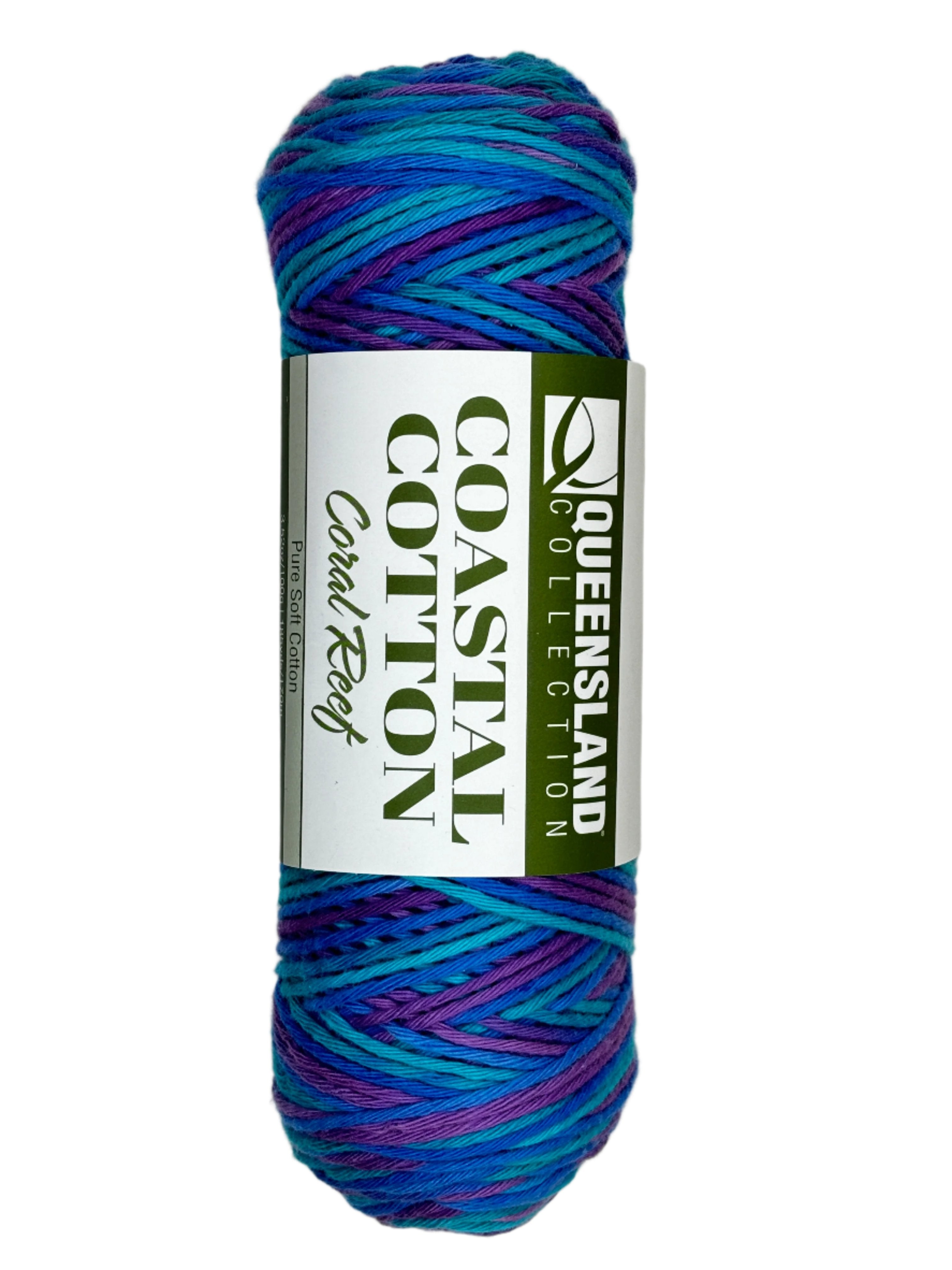 teal blue purple skein of yarn 