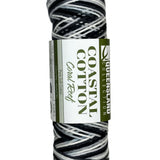Black white grey skein of yarn 