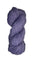 A skein of Berroco Vintage Wool Yarn in the color light heathered purple