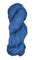A skein of Berroco Vintage Worsted yarn color sapphire blue