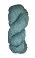 A skein of Berroco Vintage Wool Yarn in the color light heathered eggshell blue
