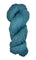 A skein of Berroco Vintage Worsted yarn color breezeway blue