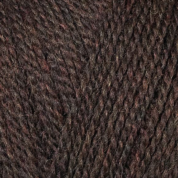up close skein of lanas light yarn color brown