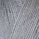 up close skein of lanas light yarn color grey
