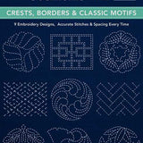 Sashiko Stencils #2 Crests, Borders & Classic Motifs by Sylvia Pippen