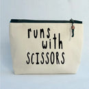 Pretty Clever Words - Canvas Zipped Bags-10