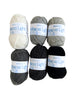 Lanas Light mini pack of yarn in monochrome colors