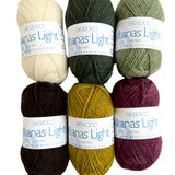 Lanas Light mini pack  of yarn in  autumnal colors