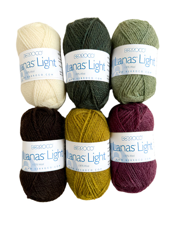 Lanas Light mini pack  of yarn in  autumnal colors