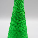 Lunatic Fringe Yarns 3/2 Tubular Spectrum Cones 1.5 oz color bright green