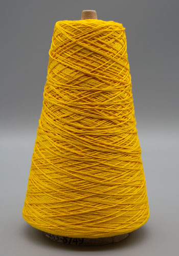 Lunatic Fringe Yarns 10/2 Mercerized Cotton Tubular Spectrum 8 oz cone color yellow