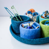 Fibres of Life - Wool & Felt - Felt Tidy Pod | Felt Organizer Tray | Felt Storage Bowls