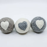 Fibres of Life - Wool & Felt - Felt Dryer Ball - Heart