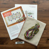 Delphian Cornflower - Cross stitch kit from Avlea Folk Embroidery