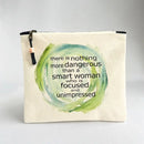 Pretty Clever Words - Canvas Zipped Bags-2