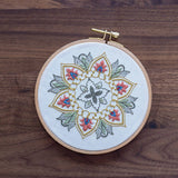 Thessaly Floral - Embroidery hoop kit from Avlea Folk Embroidery