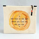 Pretty Clever Words - Canvas Zipped Bags