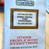 To Create Is to Resist Cross Stitch Kit from Subversive Cross Stitch