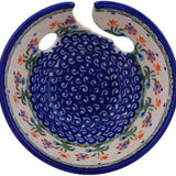 Spring Flowers Polish Pottery Yarn Bowl from Polmedia