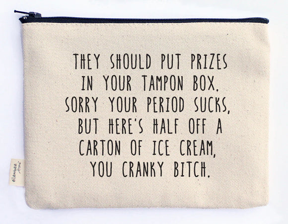 Ellembee Gift Sassy Zipper Pouch tampon box