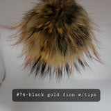 Fur Pompoms Small by Schildkraut color black and brown