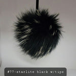 Fur Pompoms Small by Schildkraut color black and white