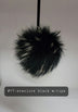 Fur Pompoms Small by Schildkraut color black and white
