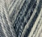 Black, Grey, White yarn