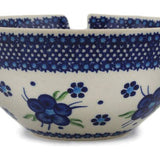 Bleu-belle Fleur Polish Pottery Yarn Bowl from Polmedia
