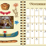 Antiquarian Sticker Book 2027 Monthly/Weekly Planner Calendar