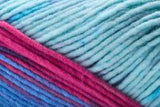 Detailed image of Universal Yarn Maman Acrylic Yarn in the colors blue red pink light blue