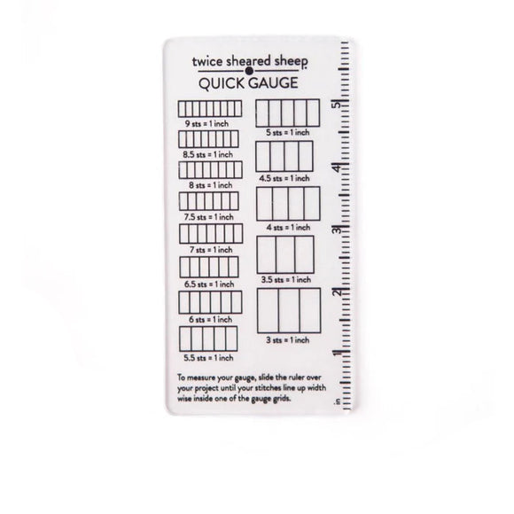 Twice Sheared Sheep: Quick Gauge Ruler
