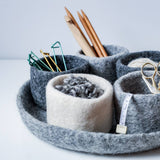 Fibres of Life - Wool & Felt - Felt Tidy Pod | Felt Organizer Tray | Felt Storage Bowls
