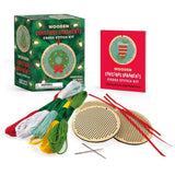 Wooden Christmas Ornaments Cross-Stitch Kit