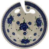 Bleu-belle Fleur Polish Pottery Yarn Bowl from Polmedia