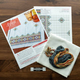 Kyivan Stars - Cross stitch kit from Avlea Folk Embroidery -