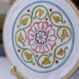 Arcadian Rose - Embroidery hoop kit from Avlea Folk Embroidery