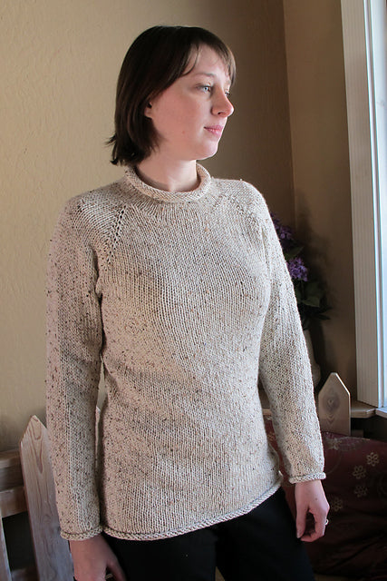 Neckdown Pullover for Women (new) by Knitting Pure & Simple