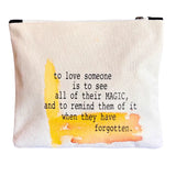 Pretty Clever Words - Canvas Zipped Bags