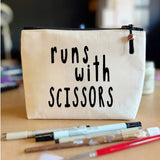 Pretty Clever Words - Canvas Zipped Bags