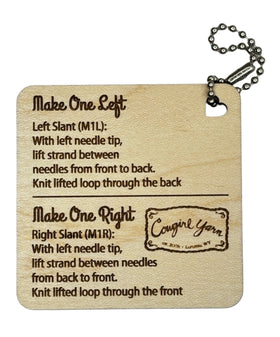 A NEEDLE RUNS THROUGH IT WOODEN MAKE ONE LEFT/RIGHT TOOL