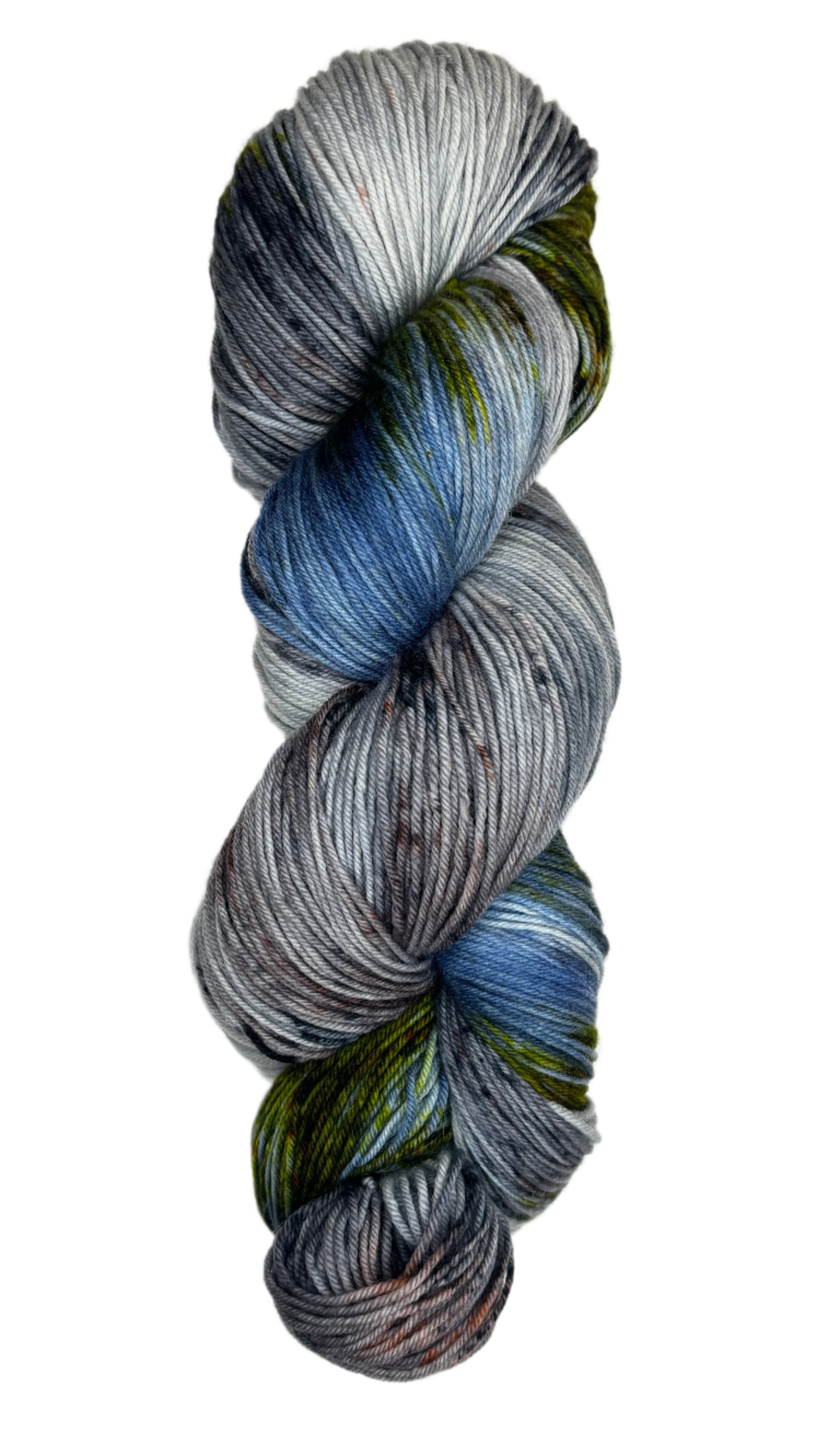 multi-colored skein of yarn 