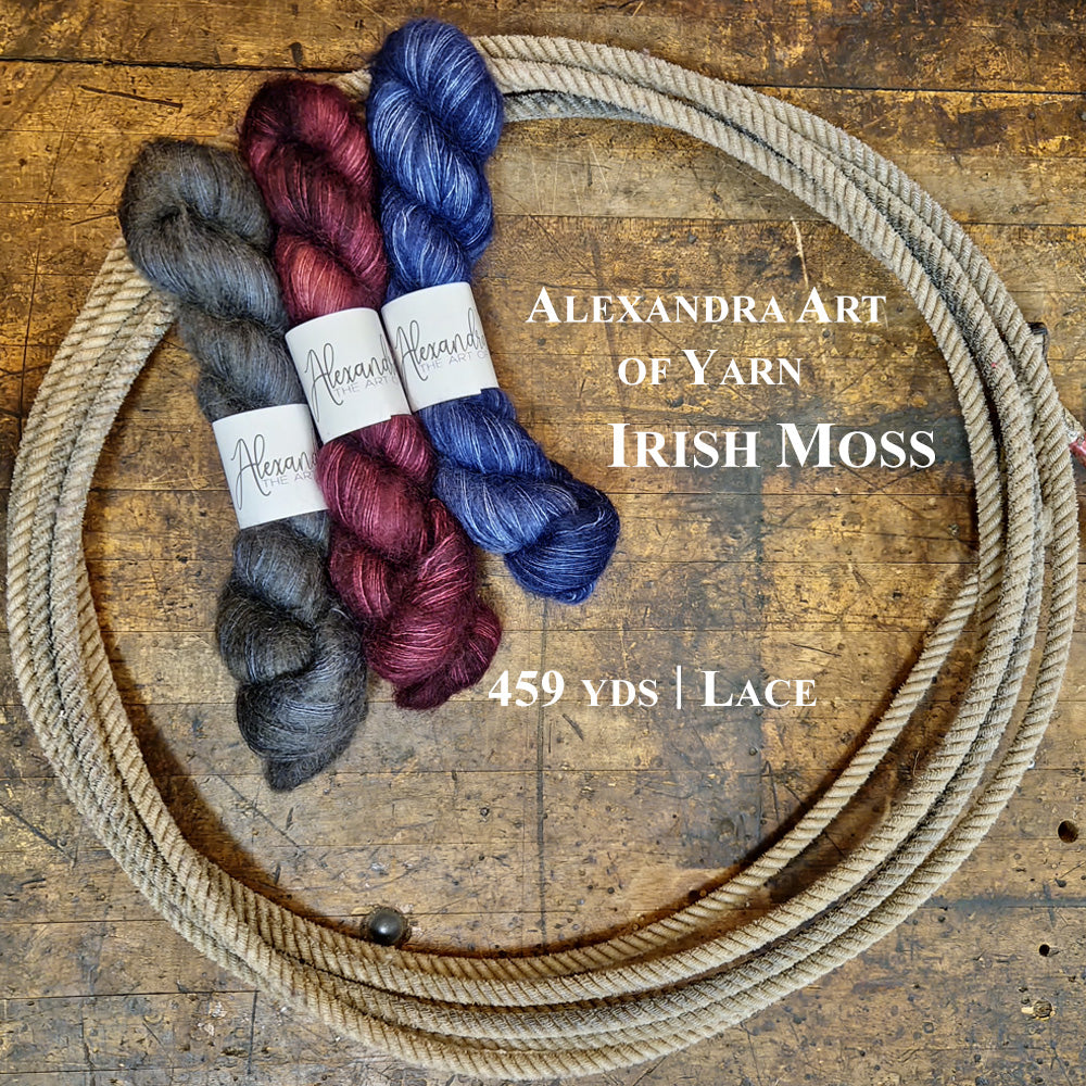 Alexandra Irish Moss lace yarn