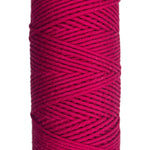 Deep Pink/Red skein of cotton yarn